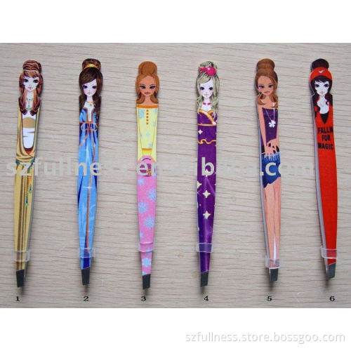 Eyebrow Tweezers with girl